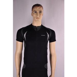 Shimano - Sportshirt - Zwart - Korte Mouwen - Heren