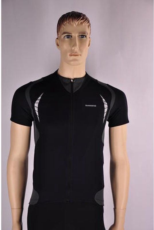 Shimano - Sportshirt - Zwart - Korte Mouwen - Heren
