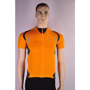 Shimano - Shirt KM - Fietsshirt - Oranje met Zwart - Korte Mouwen - Heren
