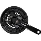 Shimano Tourney FC-TY501 Kurbel 3-fach 28-38-48 34-34-42 Zähne 170 mm 175 mm Kurbelgarnitur Fahrradkurbel Kettenradgarnitur MTB Mountainbike Trekking