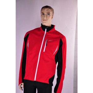 Shimano - Performance Jacket - Fiets Windjack - Rood met Zwart en Wit - Ademend en Waterdicht