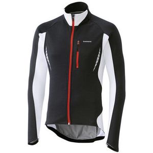Shimano - PERFORMANCE JACKET - Fiets Windjack - Zwart met Wit en Rood - Heren
