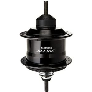 Shimano Unisex – volwassenen fietsnaaf 2091601750 fietsnaaf, zwart, één maat