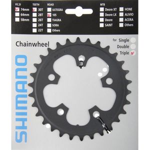 Shimano Kettingblad 105/10v triple zilver y1m430020 30t fc-570