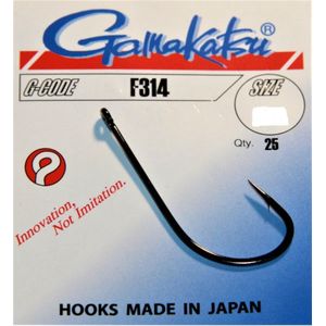 Gamakatsu haak F314 Size:1/0 Qty:25