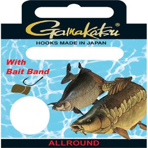 Gamakatsu - hakenboekje allround with baitband haak 8 line 0.20 40cm