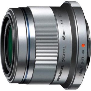 Olympus - M.Zuiko Digital 45mm F/1.8 - Lens - Zilver - Metalen Behuizing