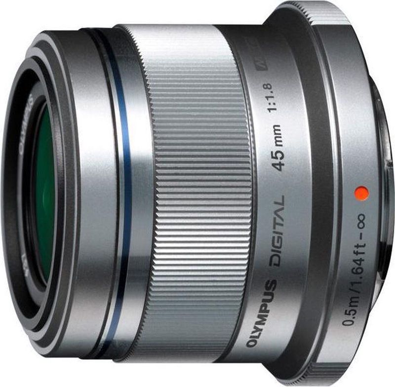 Olympus - M.Zuiko Digital 45mm F/1.8 - Lens - Zilver - Metalen Behuizing