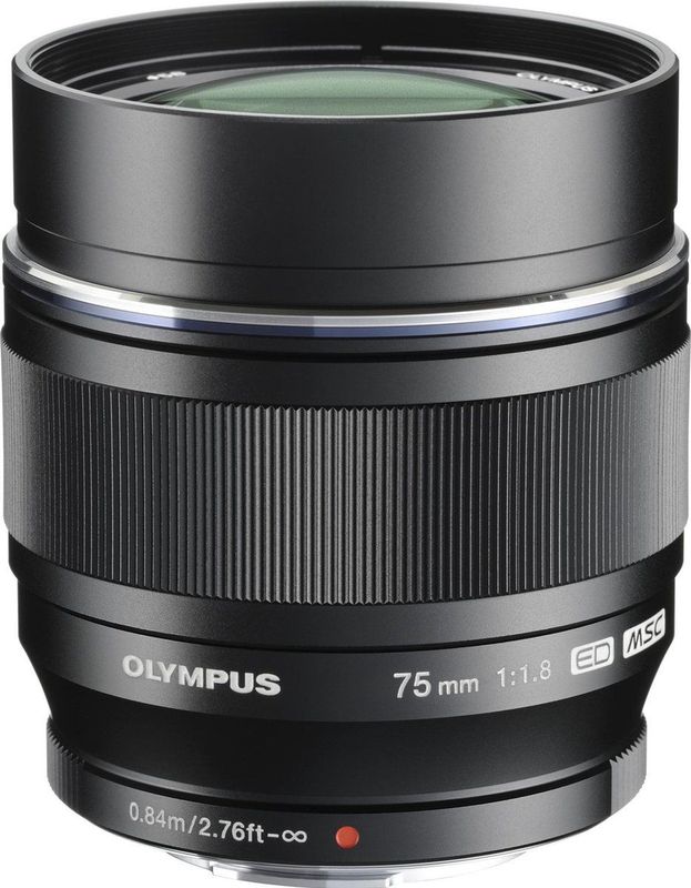 Olympus - ED 75mm f/1.8 - Objectief - Zwart