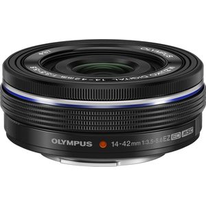 Olympus - M.Zuiko Digitale 14-42 mm F3.5-5.6 EZ-lens - Zwart - Standaardzoom