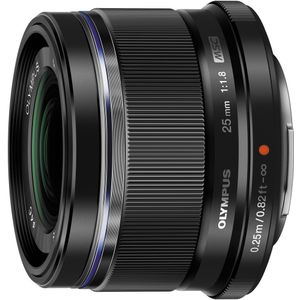 Olympus - M.ZUIKO DIGITAL 25 mm Objectief - Zwart - Metalen Bajonet