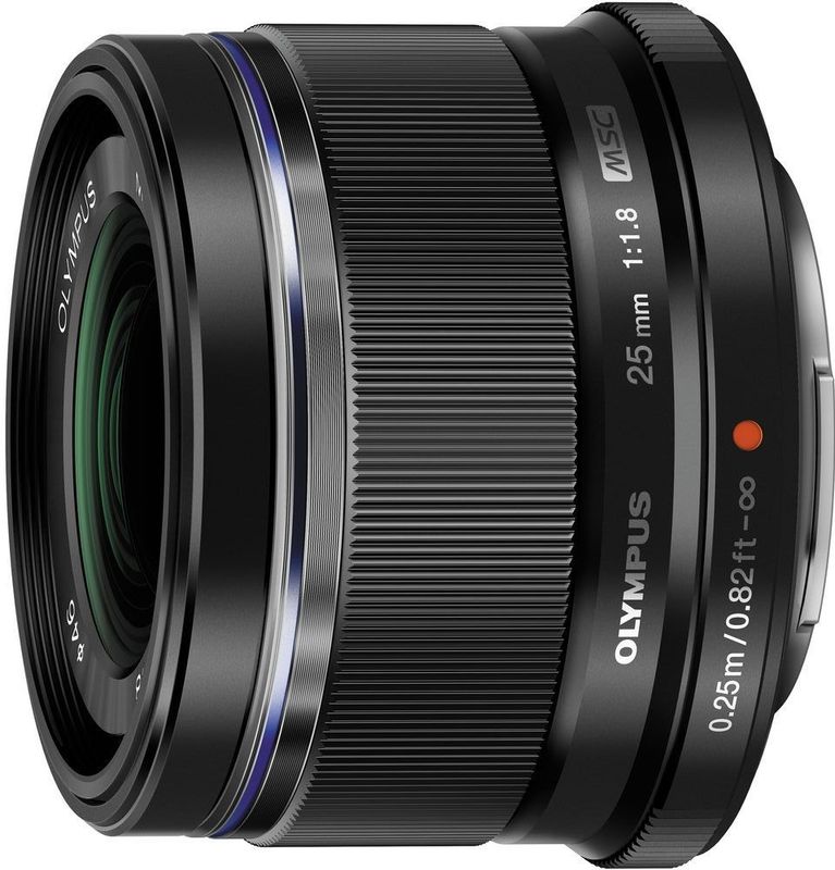 Olympus M.ZUIKO DIGITAL 25 mm 1:1,8 Objectief, Zwart