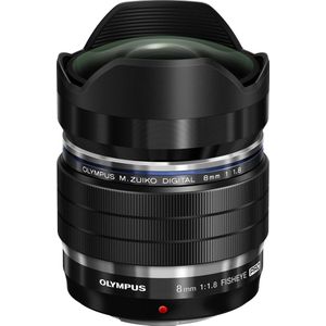 Olympus - M.Zuiko PRO 8mm F1.8 FishEye - Objectief - Zwart