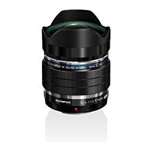 Olympus M.Zuiko Digital ED 8mm F1.8 PRO lens, lichtsterke vaste brandpuntsafstand, geschikt voor alle MFT-camera's (Olympus OM-D & PEN-modellen, Panasonic G-serie), zwart