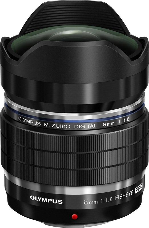 Olympus - M.Zuiko PRO 8mm F1.8 FishEye - Objectief - Zwart
