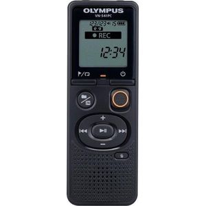 Olympus Digitale Voice Recorder (merk OM) VN-541PC Segmentendisplay 1,39', WMA, Zwart (4 GB), Dictafoon, Zwart