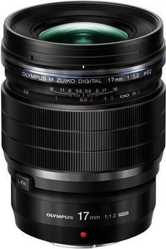 Olympus - ED 17mm f/1.2 PRO - Objectief - Zwart - Micro Vier Derde