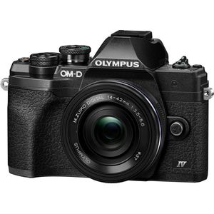 Olympus OM-D E-M10 Mark IV - Systeemcamera - Zwart - Inclusief ED 14-42mm EZ lens