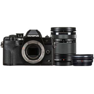 Olympus E-M10 Mark IV + ED 14-42mm + ED 40-150mm (14 - 42 mm, 20.30 Mpx, 4/3), Camera, Zwart