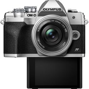 Olympus E-M10 Mark IV + ED 14-42mm + ED 40-150mm (14 - 42 mm, 20.30 Mpx, 4/3), Camera, Zilver