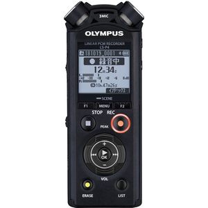 Olympus OM Systems LS-P5 audiorecorder (16 GB), Dictafoon, Zwart