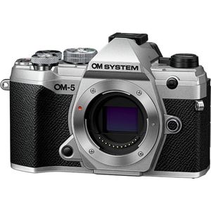 OM SYSTEM OM SYSTEM OM-5 Micro Four Thirds camera, 20 megapixel Live MOS-sensor, geoptimaliseerde 5-assige beeldstabilisatie, IP53, handheld high res shot, zilver