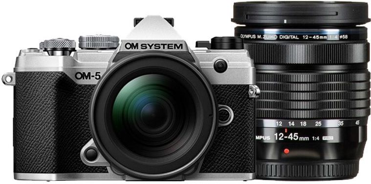 OM SYSTEM OM-5 - Systeemcamera - Zwart/Zilver - Inclusief 12-45mm Standaardlens