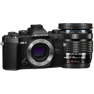 OM SYSTEM OM-5 - Systeemcamera - Zwart - Inclusief 12-45mm lens