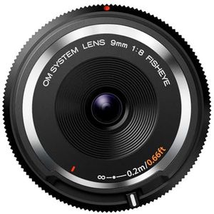 Olympus - OM System Body Cap Lens - Objectief - Zwart - 9mm 1:8 Fisheye