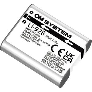 OM SYSTEM LI-92B Batterij voor Tough TG-7, Olympus TG-6, TG-5