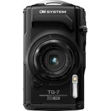OM SYSTEM Tough TG-7 Schwarz Digitalkamera,wasserdicht, stoßfest, Unterwasser- und Makro-Aufnahmemodi, 4K-Video, 4-Fach-Weitwinkelzoom (Nachfolgemodell der Olympus TG-6)