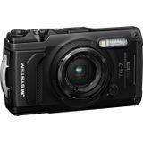 OM SYSTEM Tough TG-7 Schwarz Digitalkamera,wasserdicht, stoßfest, Unterwasser- und Makro-Aufnahmemodi, 4K-Video, 4-Fach-Weitwinkelzoom (Nachfolgemodell der Olympus TG-6)