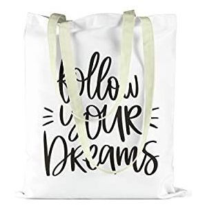 Le Jardin du Lin Bedrukte boodschappentas van stof met twee lange hengsels, 34 x 40 cm, Meerkleurig, Met twee lange hengsels