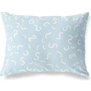 Le Jardin du Lin Housse de coussin décorative Motif aléatoire Housse de coussin pour lit, voiture, canapé, maison, salon, chambre à coucher, décoration, 45 x 60 cm – Conçu et fabriqué en Turquie