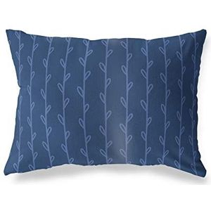 BonaMaison Blauw Decoratieve Kussensloop, Kussenhoezen Bank, Decoratieve Kussenhoesjes, Kussensloop; Sofa, Slaapkamer, Kantoor, Auto 35x50 Cm - Ontworpen en vervaardigd in Turkije