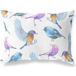 BonaMaison Motif Aléatoire Housse de Coussin Motif, Taie d'oreiller pour Lit Voiture Canapé Maison Salon Chambre, Décoration D'intérieur, 35x50 Cm - Conçu et Fabriqué en Turquie