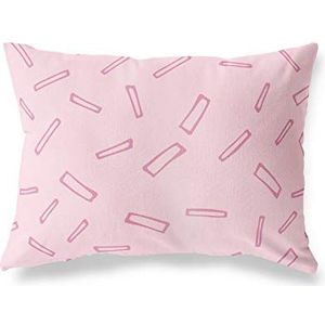 BonaMaison Motif Aléatoire Housse de Coussin Motif, Taie d'oreiller pour Lit Voiture Canapé Maison Salon Chambre, Décoration D'intérieur, 35x50 Cm - Conçu et Fabriqué en Turquie