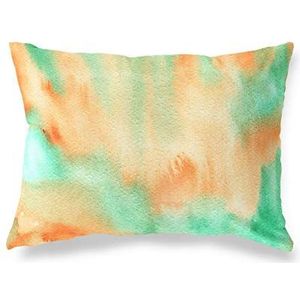 BonaMaison Thème Aquarelle Housse de Coussin Motif, Taie d'oreiller pour Lit Voiture Canapé Maison Salon Chambre, Décoration D'intérieur, 35x50 Cm - Conçu et Fabriqué en Turquie