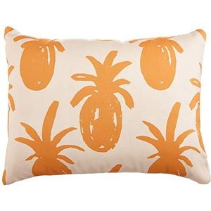 BonaMaison Oranje Papé wit decoratieve kussensloop, bank, sierkussenovertrekken, sofa, slaapkamer, kantoor, auto, 45 x 60 cm - ontworpen en vervaardigd in Turkije