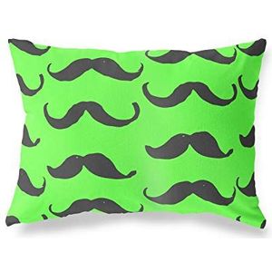 BonaMaison Neon-groene kussensloop met motief, kussensloop voor bed, auto, bank, huis, woonkamer, slaapkamer, woondecoratie, 45 x 60 cm, ontworpen en vervaardigd in Turkije