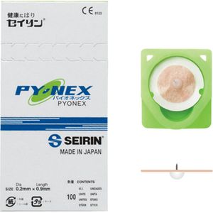Seirin Pyonex Verblijfsnaalden - (0.20) x 0.9 mm. 100 stuks