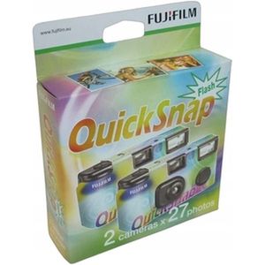 Fujifilm Quicksnap Flash - Wegwerpcamera - 27 Foto's - 2-Pack