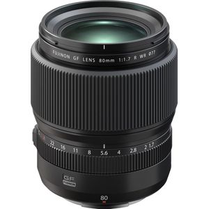 Fujifilm - FUJINON GF 80mm f/1.7 R WR - Objectief - Zwart