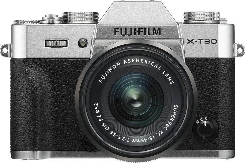 Fujifilm Systeemcamera X-T30 II Zilver + Fujinon XC standaard zoom lens 15-45 mm F3.5-5.6 OIS PZ