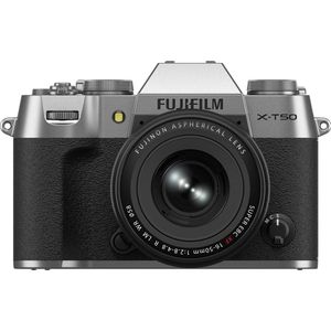 Fujifilm X T50 Systeemcamera + XF16 50mm lens Silver