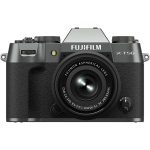 Fujifilm X-T50 - Systeemcamera - + XC15-45mm lens - Charcoal Silver