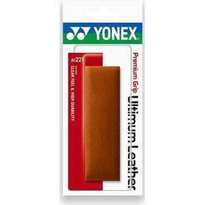 Yonex premium tennisgrip | ultimate leather | bruin