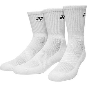 Yonex Sportsokken Basic Socks Katoen Wit 3 Paar