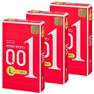 Okamoto Condooms Zero One 001 Lsize 3 Stuks Ã— 3 verpakkingen