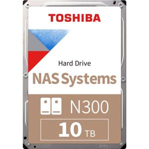 Toshiba N300 10 TB harde schijf SATA/600, 24/7, HDWG11AUZSVA